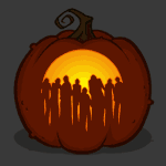 Living Dead - Dawn of the Dead Horror Pumpkin Carving Template